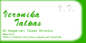 veronika talpas business card